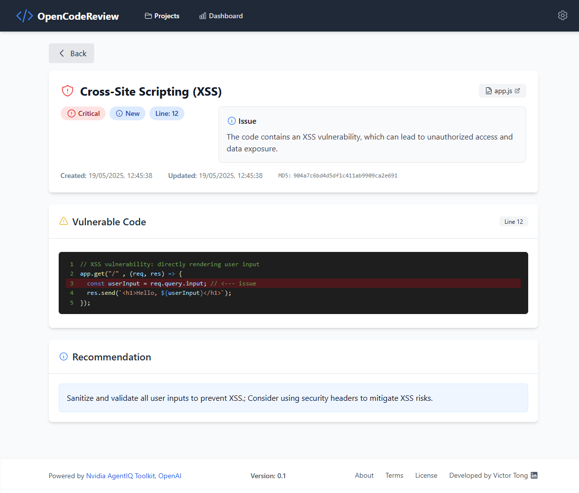 OpenCodeReview: AI-Powered Source Code Review Software
